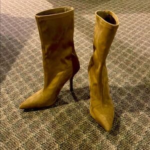 Marc Fisher Breezy Stiletto Calf Boot - Tan - 8.5